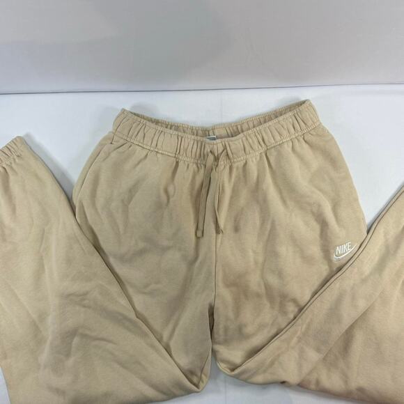 Nike Tan Sweatpants With Adjustable Waistband Size Medium - Picture 2 of 6